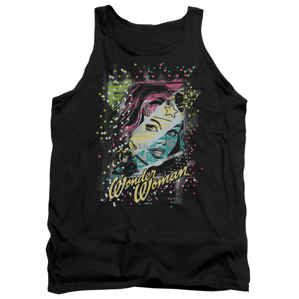 Dc Color Block Mens Tank Top Shirt Black Officially Licensed