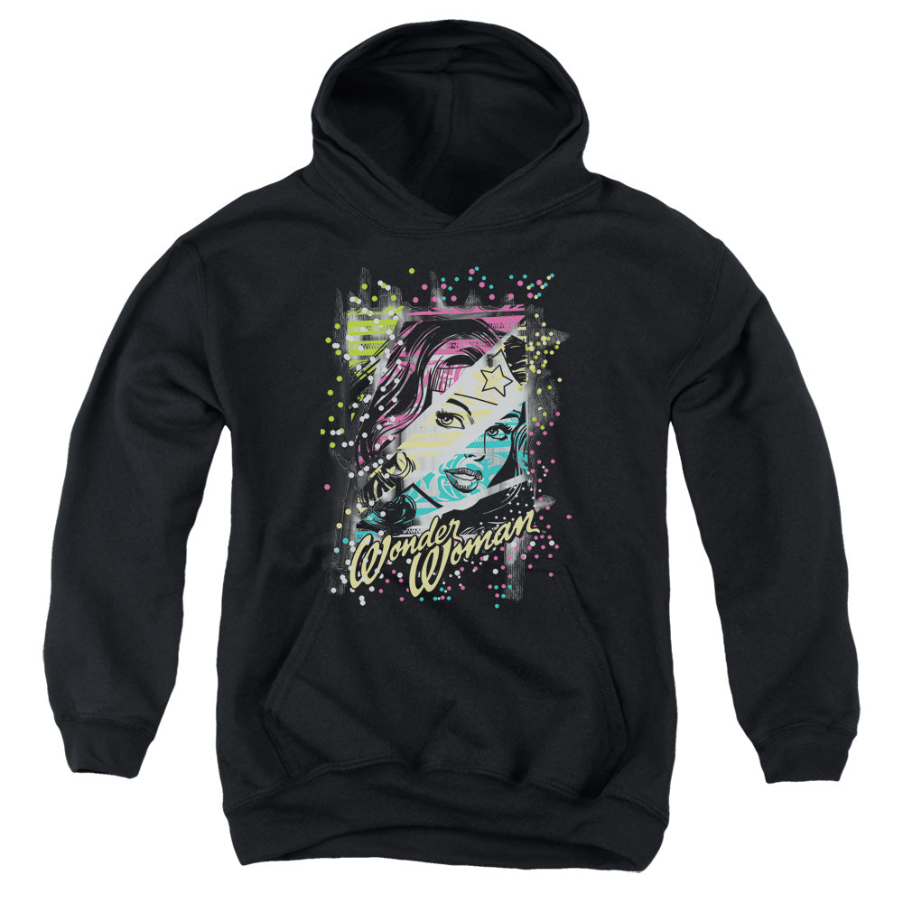 DC Comics Color Block Kids Youth Hoodie Black Officially Licensed