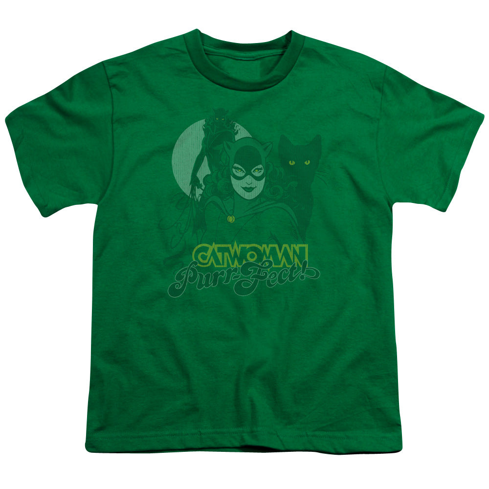 DC Comics Perrfect! Kids Youth T Shirt Kelly Green Officially Licensed