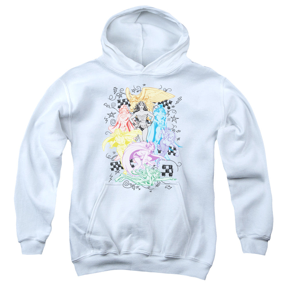 DC Comics Super Kids Youth Hoodie White Officially Licensed