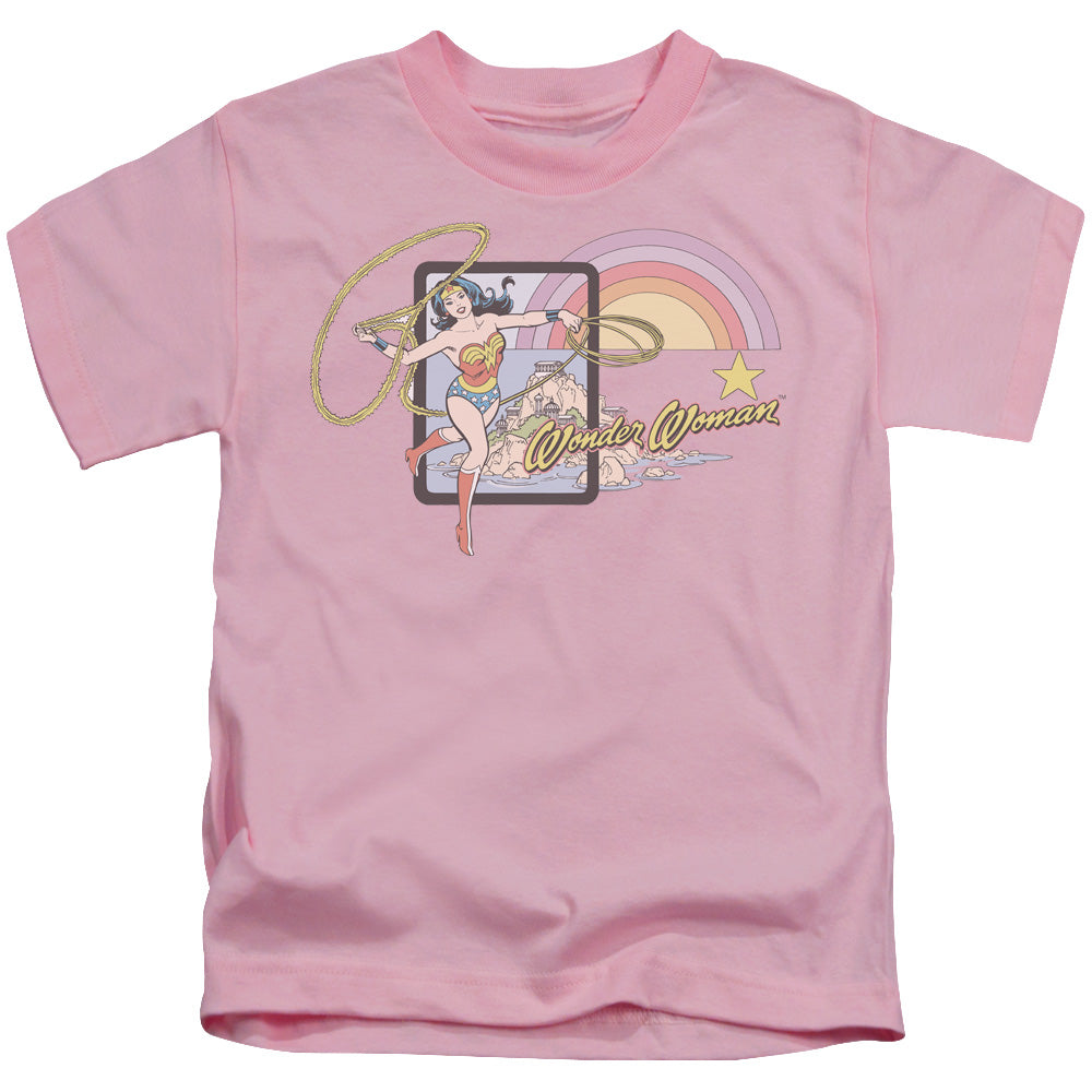 DC Comics Island Princess Juvenile Kids Youth T Shirt Pink Officially Licensed