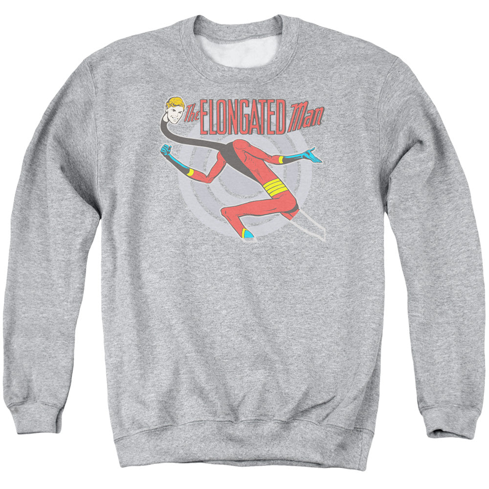 DC Comics Elongated Man Mens Crewneck Sweatshirt Athletic Heather Officially Licensed