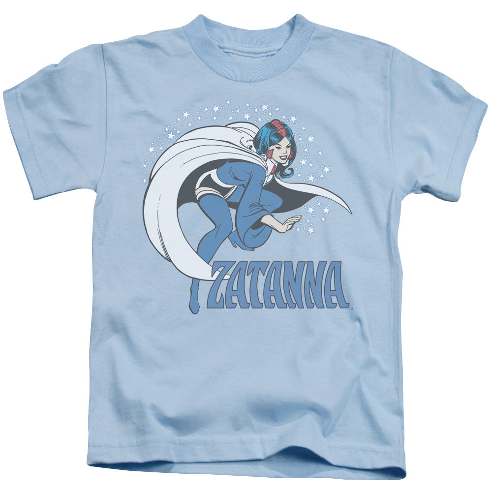 DC Comics Zatanna Juvenile Kids Youth T Shirt Light Blue Officially Licensed