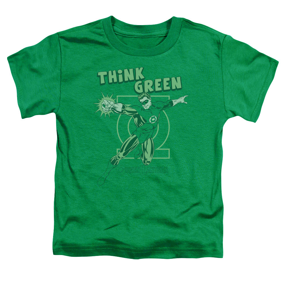 DC Comics Think Green Toddler Kids Youth T Shirt Kelly Green Officially Licensed