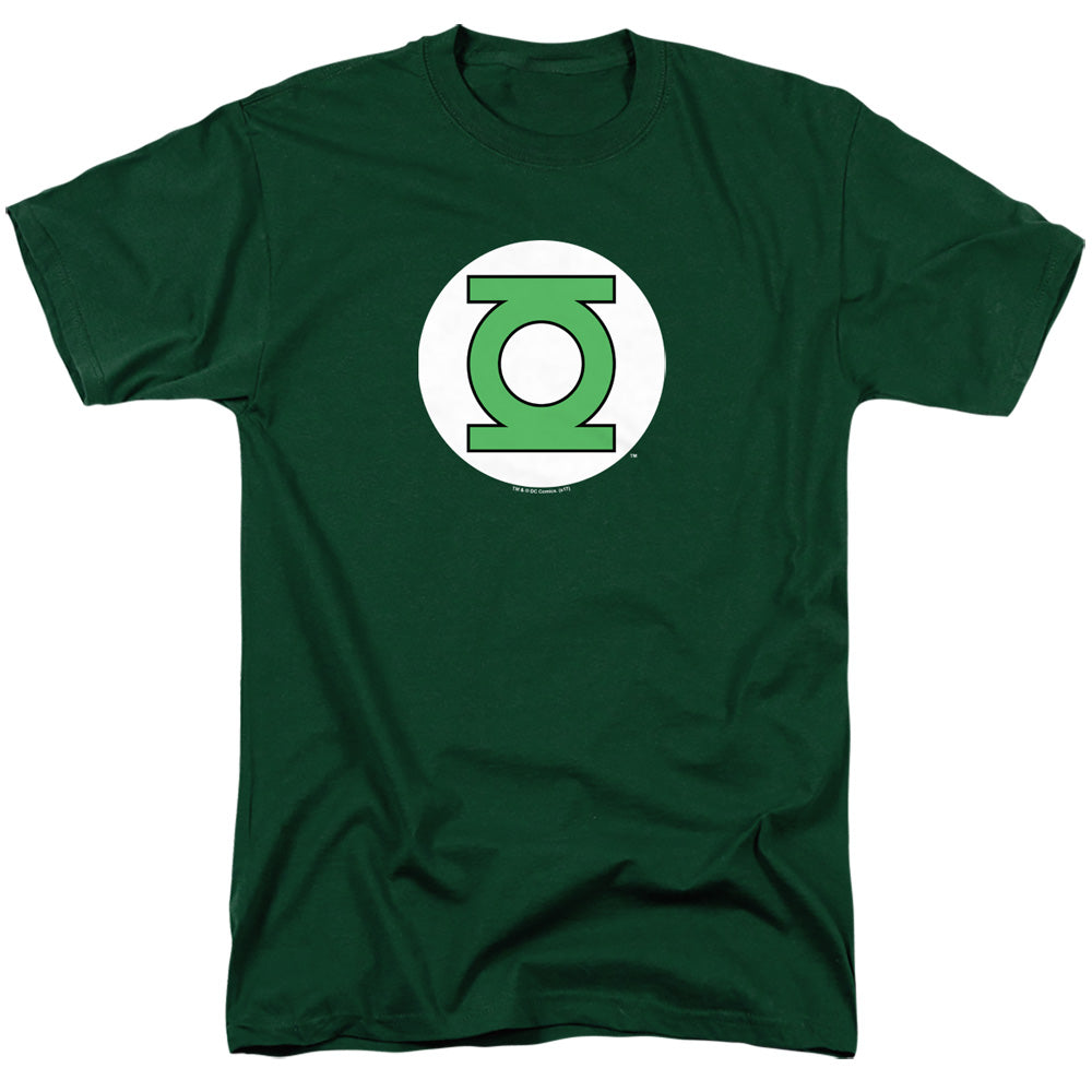 Dc Green Lantern Logo Mens T Shirt Hunter Green Officially Licensed