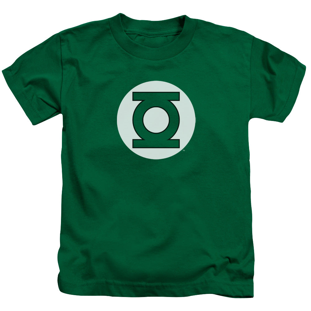 DC Comics Green Lantern Logo Juvenile Kids Youth T Shirt Kelly Green Officially Licensed
