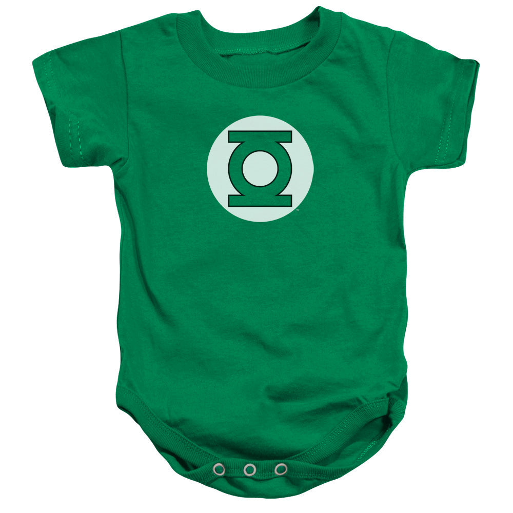 DC Comics Green Lantern Logo Infant Baby Snapsuit Kelly Green Officially Licensed