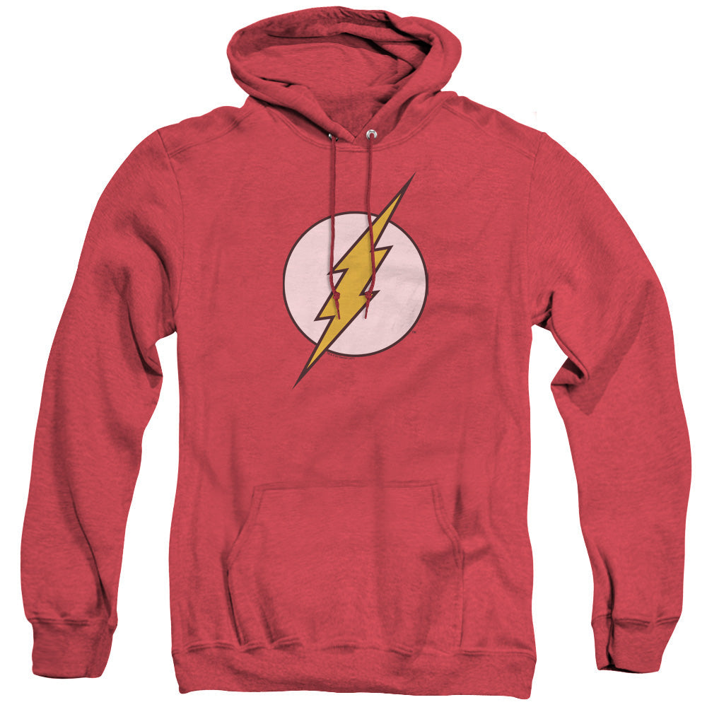 DC Comics Flash Flash Logo Heather Mens Hoodie Red Officially Licensed