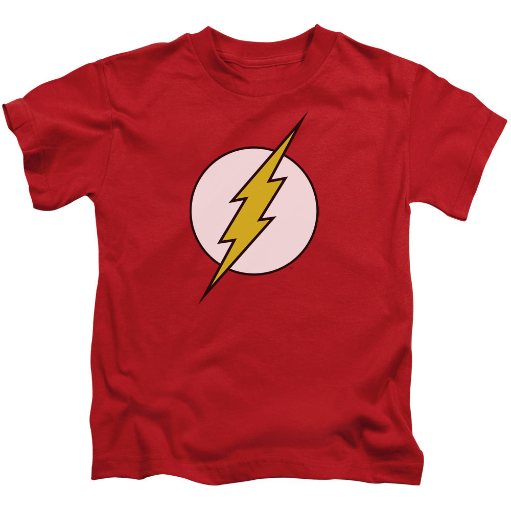 DC Comics Flash Flash Logo Juvenile Kids Youth T Shirt Red Officially Licensed