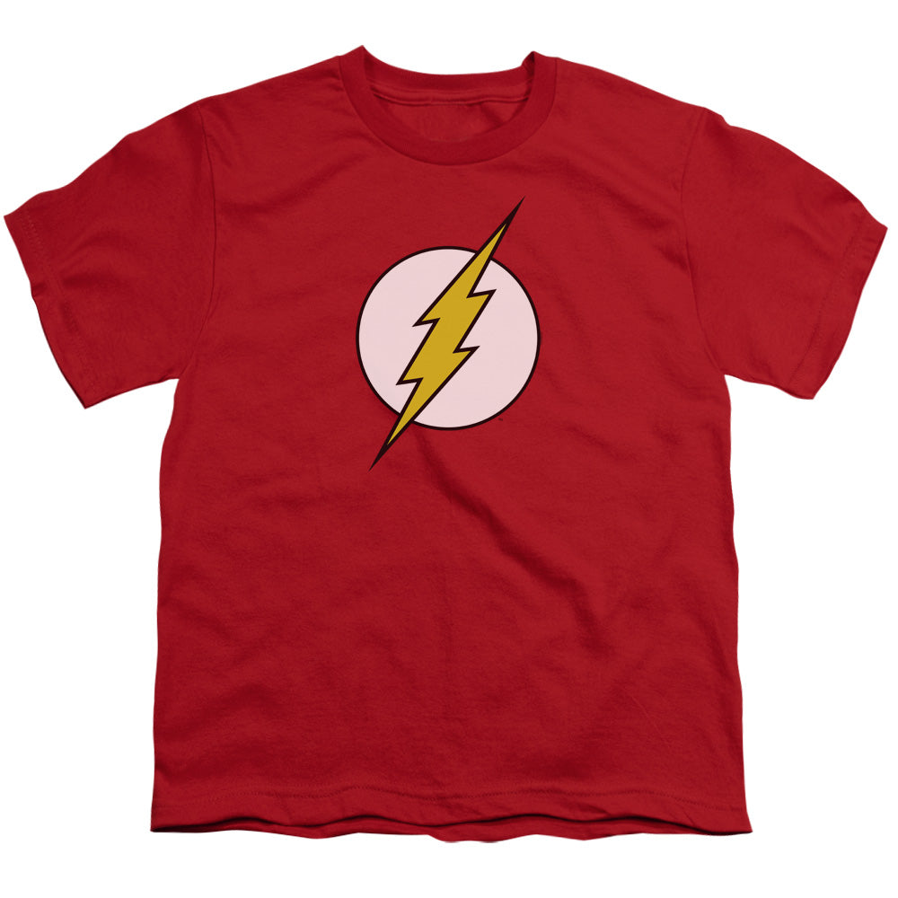 DC Comics Flash Flash Logo Kids Youth T Shirt Red Officially Licensed