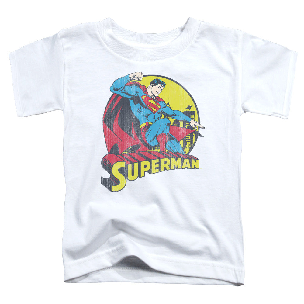 DC Comics Big Blue Toddler Kids Youth T Shirt White Officially Licensed