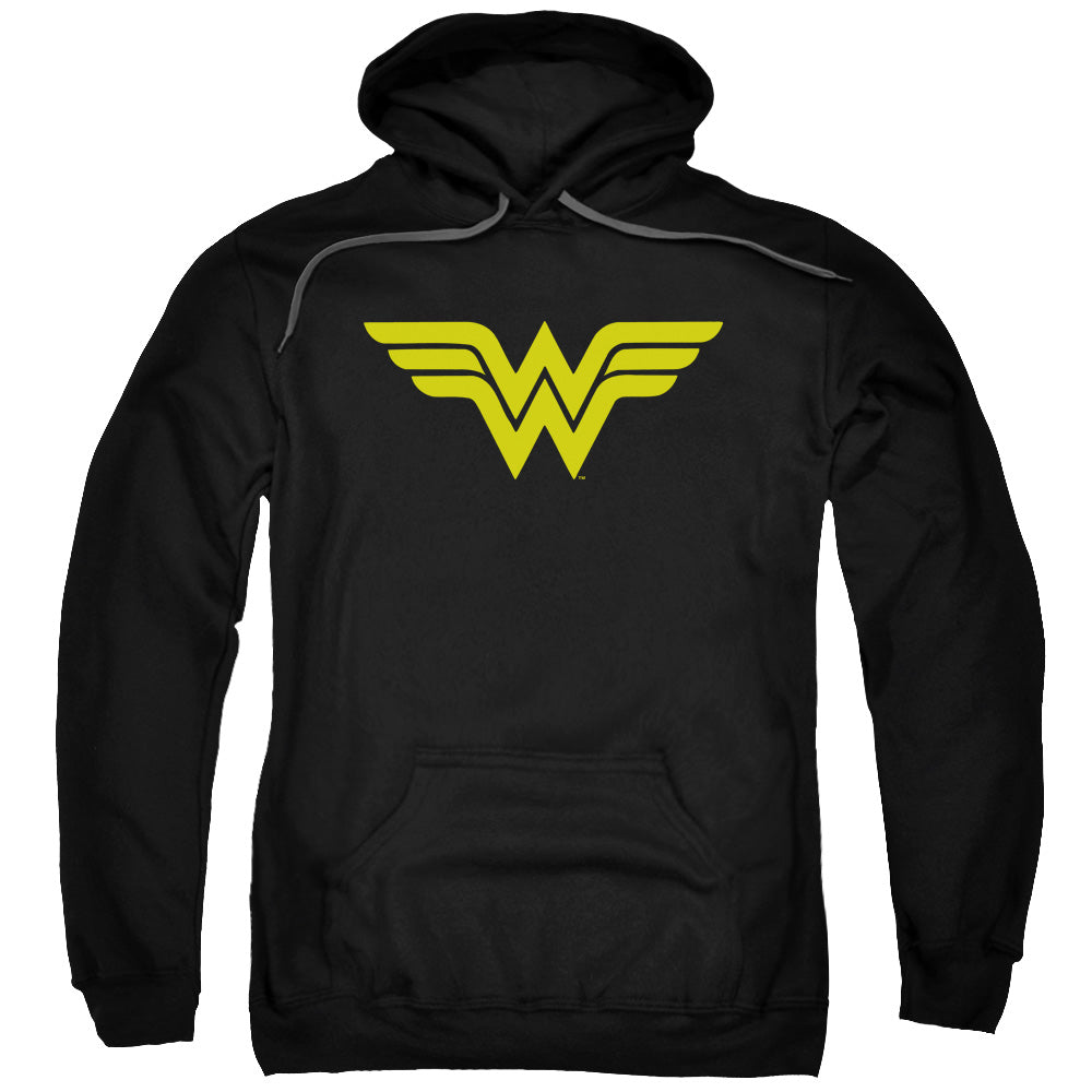 DC Comics Wonder Woman Logo Mens Hoodie Black Officially Licensed