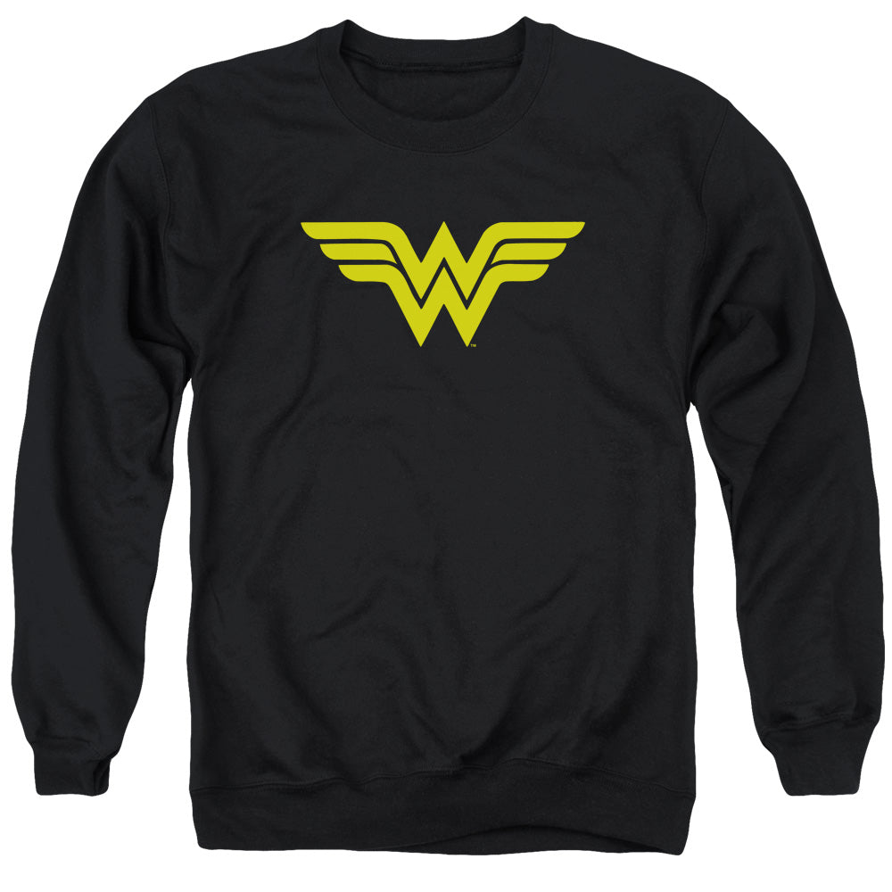 Dc Wonder Woman Logo Mens Crewneck Sweatshirt Black