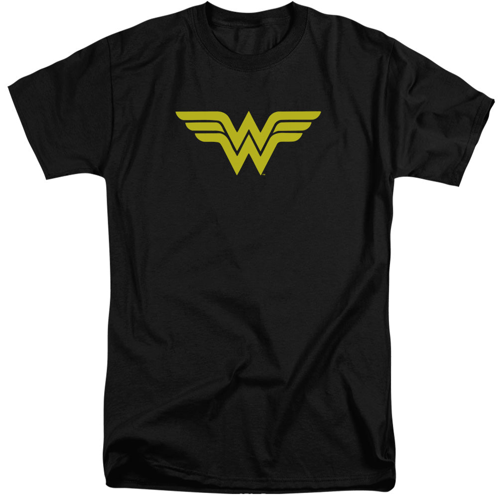 Dc Wonder Woman Logo Mens Tall T Shirt Black Officially Licensed