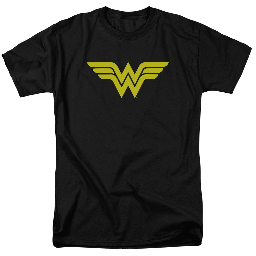 Dc Wonder Woman Logo Mens T Shirt Black Officially Licensed