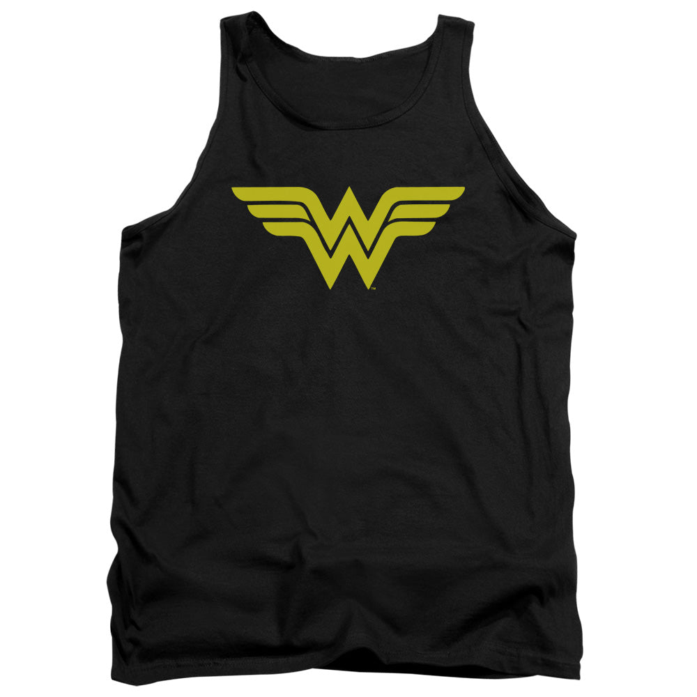 DC Comics Wonder Woman Logo Mens Tank Top Shirt Black Officially Licensed