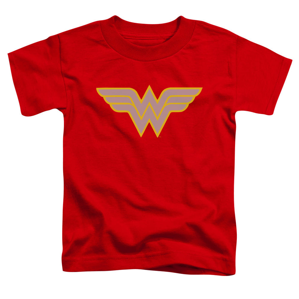 DC Comics Ww Logo Toddler Kids Youth T Shirt Red Officially Licensed