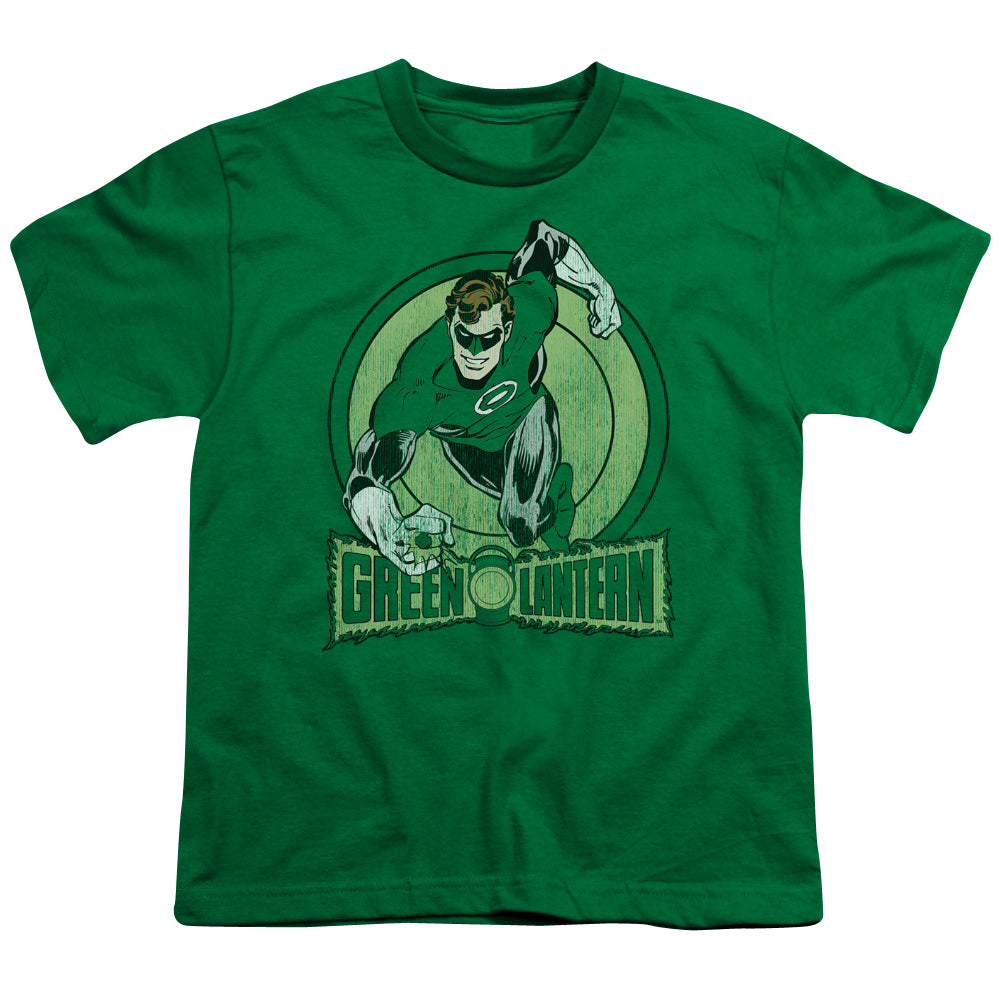 DC Comics Green Lantern Kids Youth T Shirt Kelly Green Officially Licensed