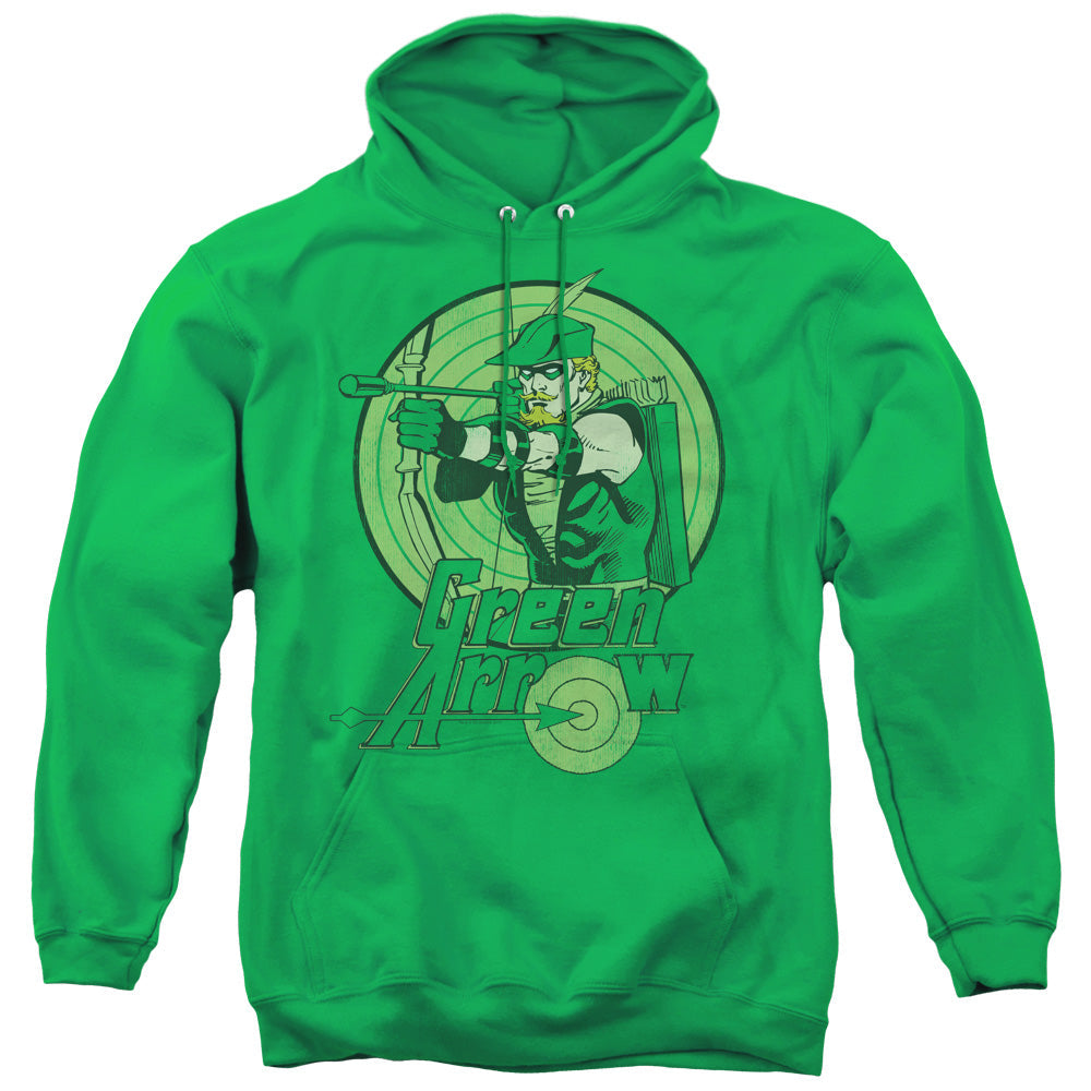 DC Comics Green Arrow Mens Hoodie Kelly Green Officially Licensed