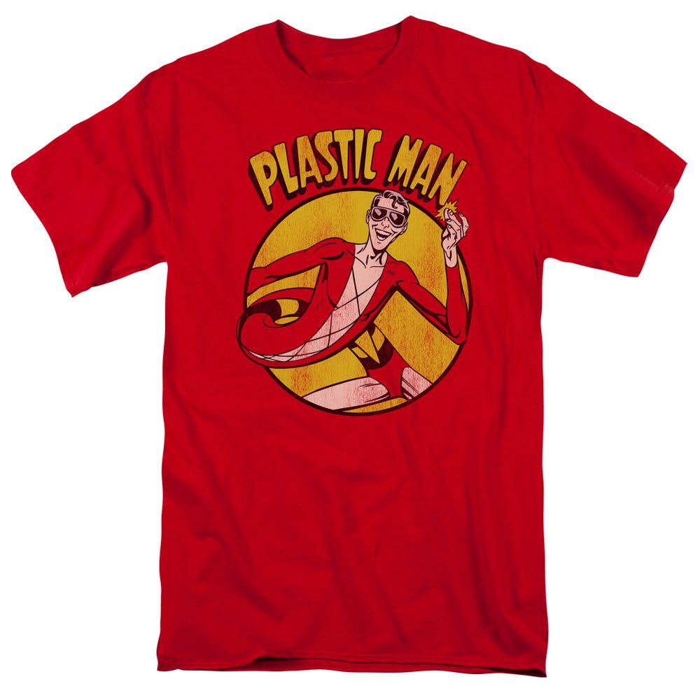 Dc Plastic Man Mens T Shirt Red Officially Licensed