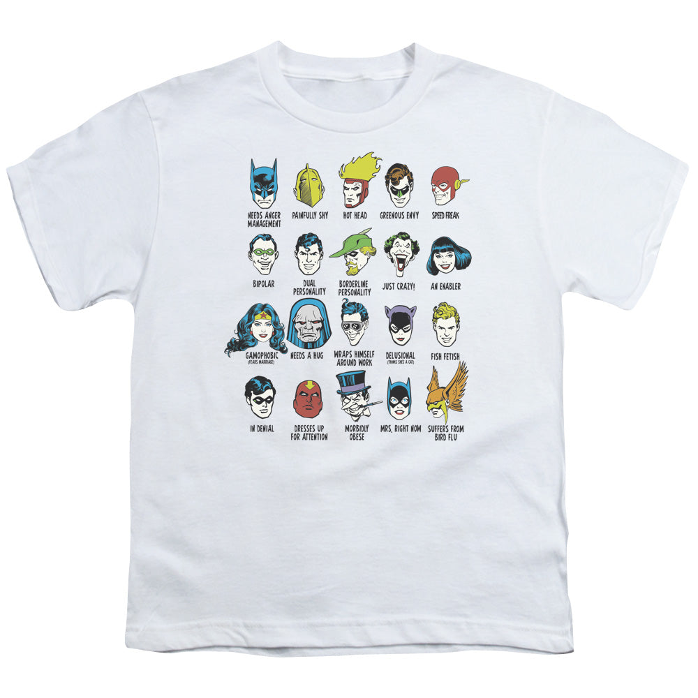 DC Comics Superhero Issues Kids Youth T Shirt White Officially Licensed