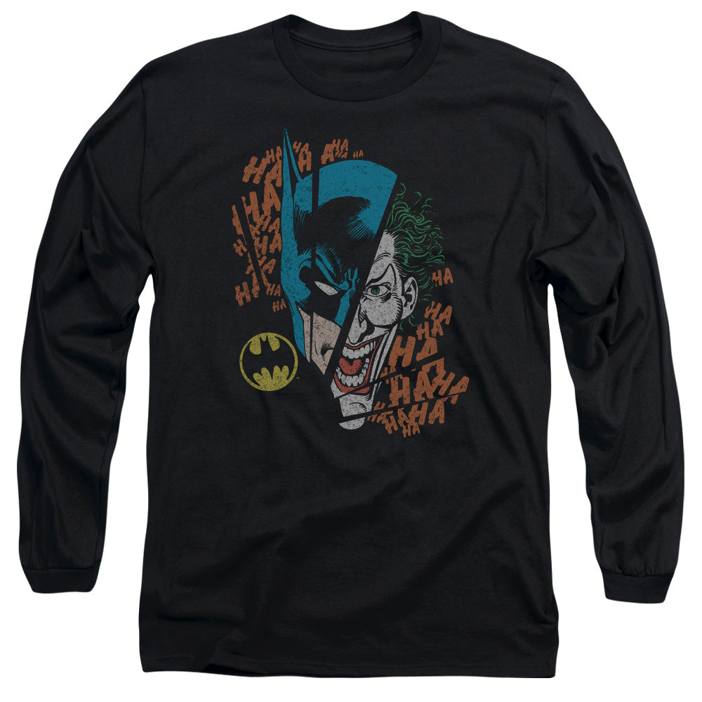 Dc Broken Visage Mens Long Sleeve Shirt Black Officially Licensed