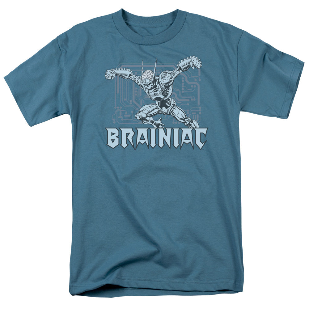Dc Brainiac Mens T Shirt Slate Officially Licensed