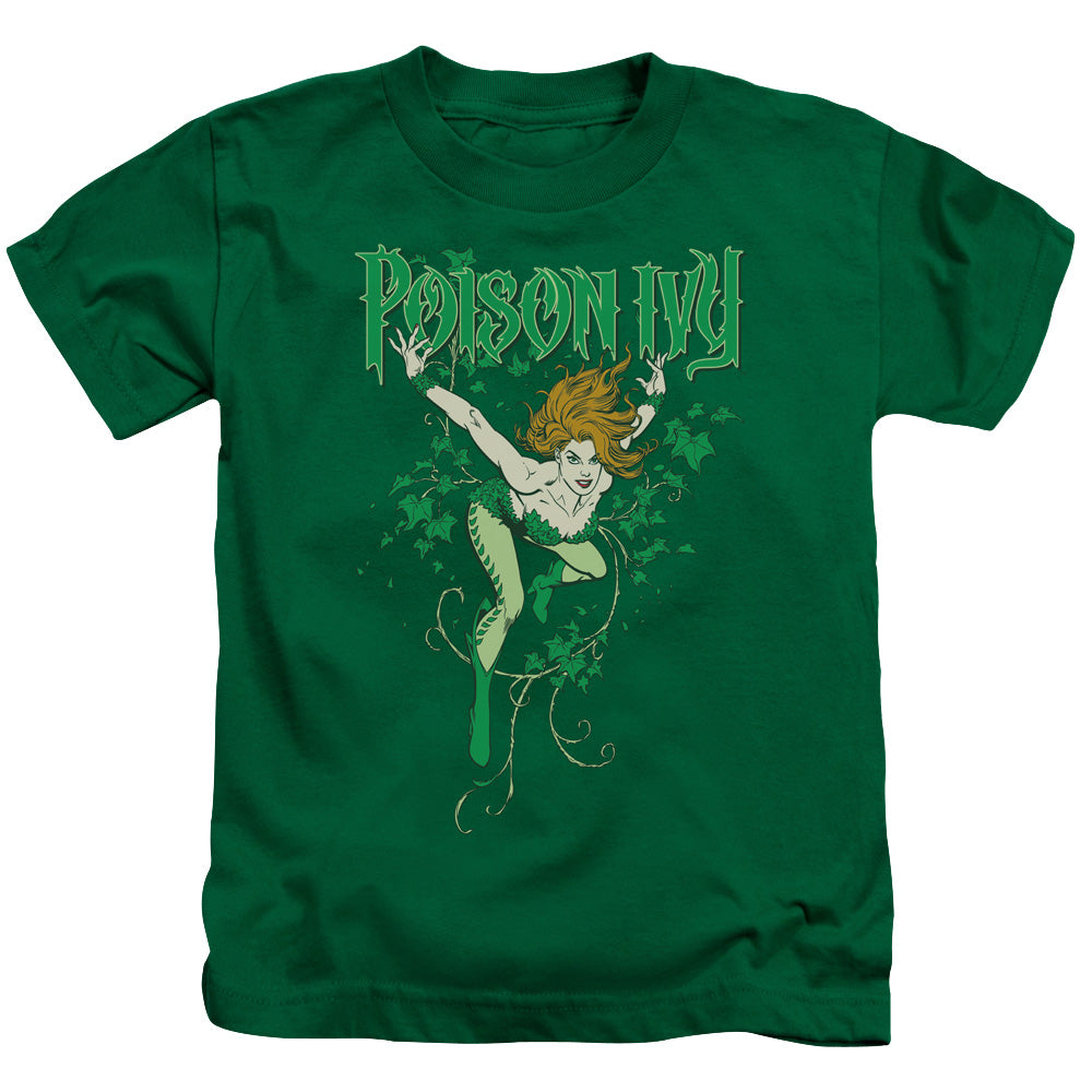 DC Comics Poison Ivy Juvenile Kids Youth T Shirt Kelly Green Officially Licensed