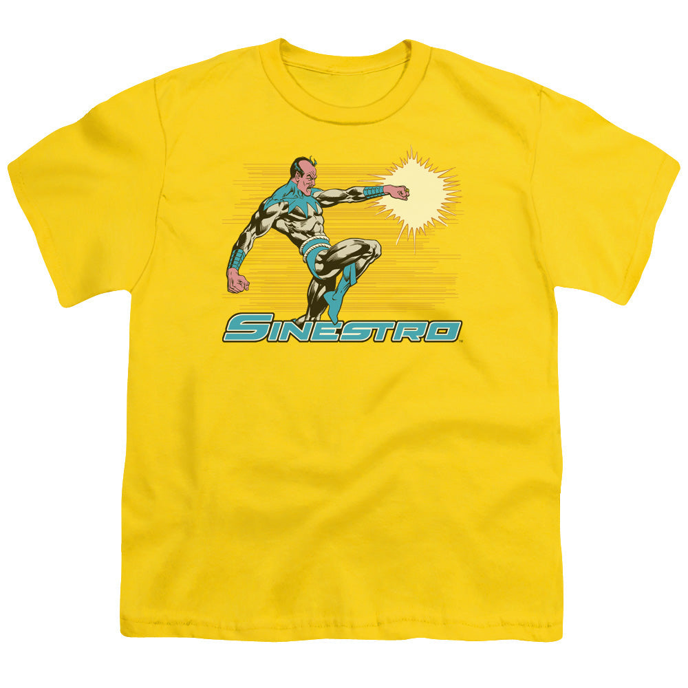 DC Comics Sinestro Kids Youth T Shirt Yellow Officially Licensed