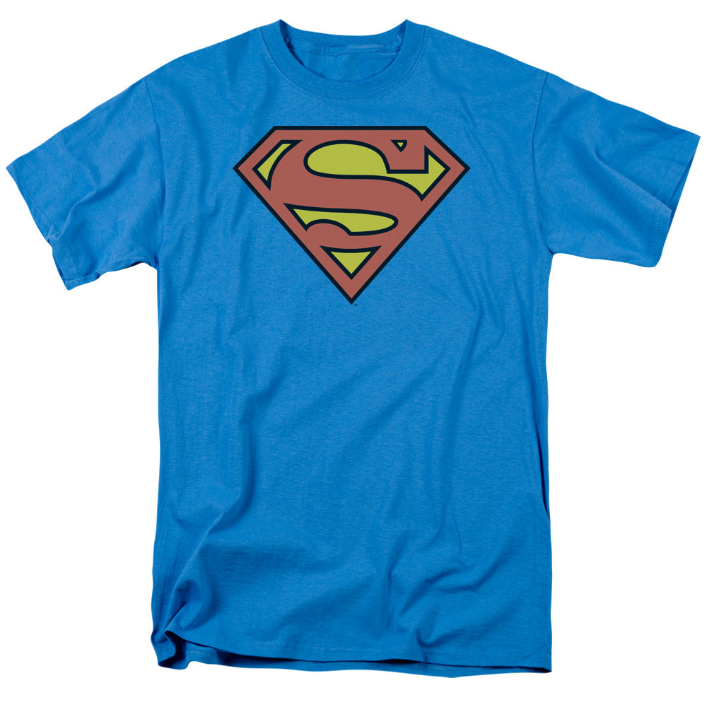 Dc Superman Logo Mens T Shirt Turquoise Officially Licensed