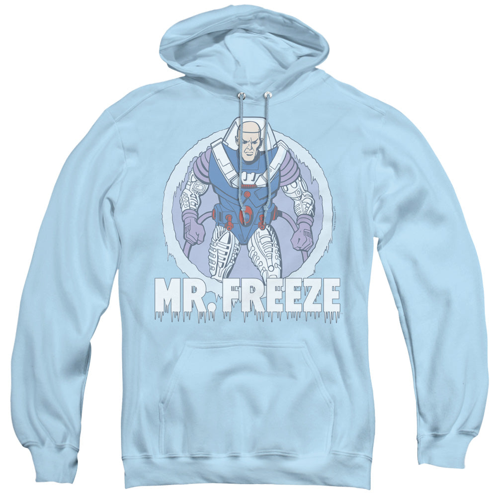 DC Comics Mr Freeze Mens Hoodie Light Blue Officially Licensed