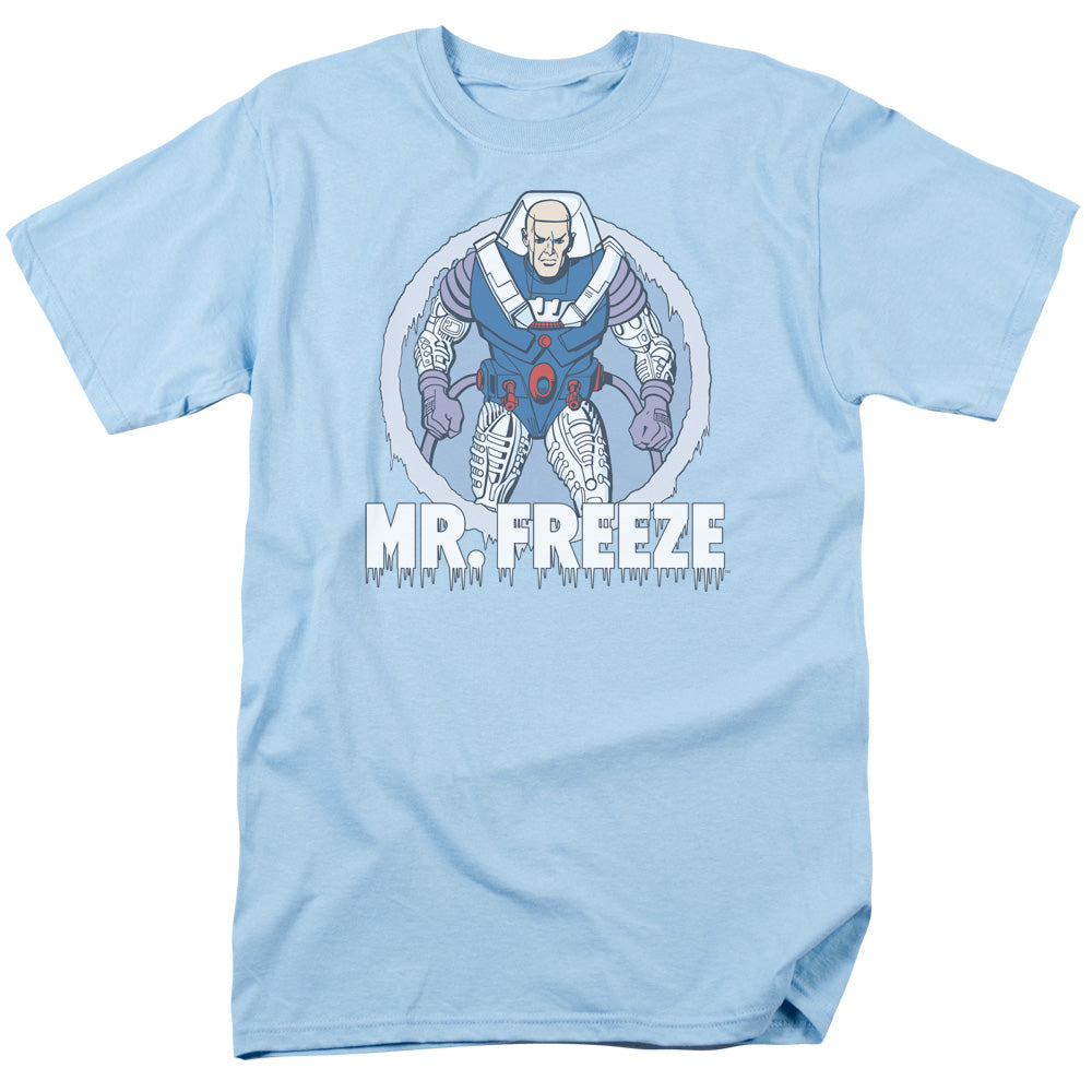 Dc Mr Freeze Mens T Shirt Light Blue Officially Licensed