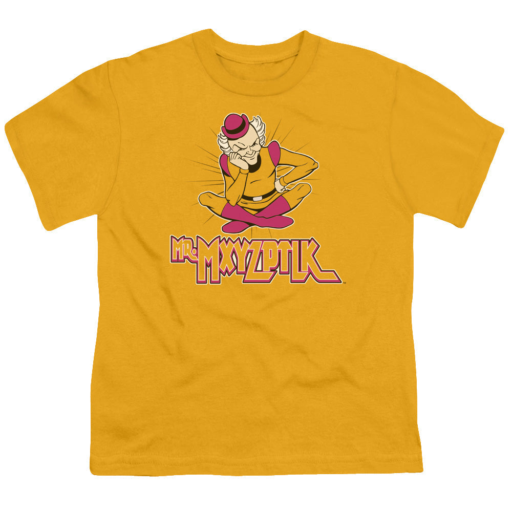 DC Comics Mr Mxyzptlk Kids Youth T Shirt Gold Officially Licensed