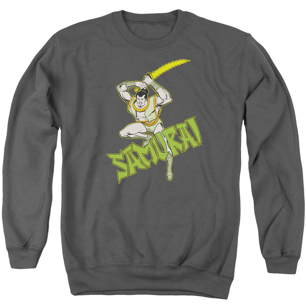 Dc Samurai Mens Crewneck Sweatshirt Charcoal