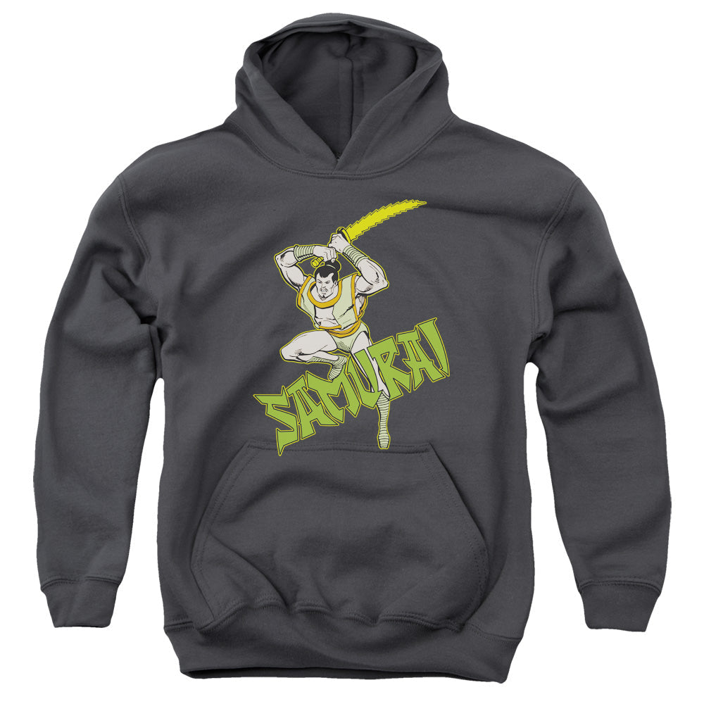DC Comics Samurai Kids Youth Hoodie Charcoal Officially Licensed