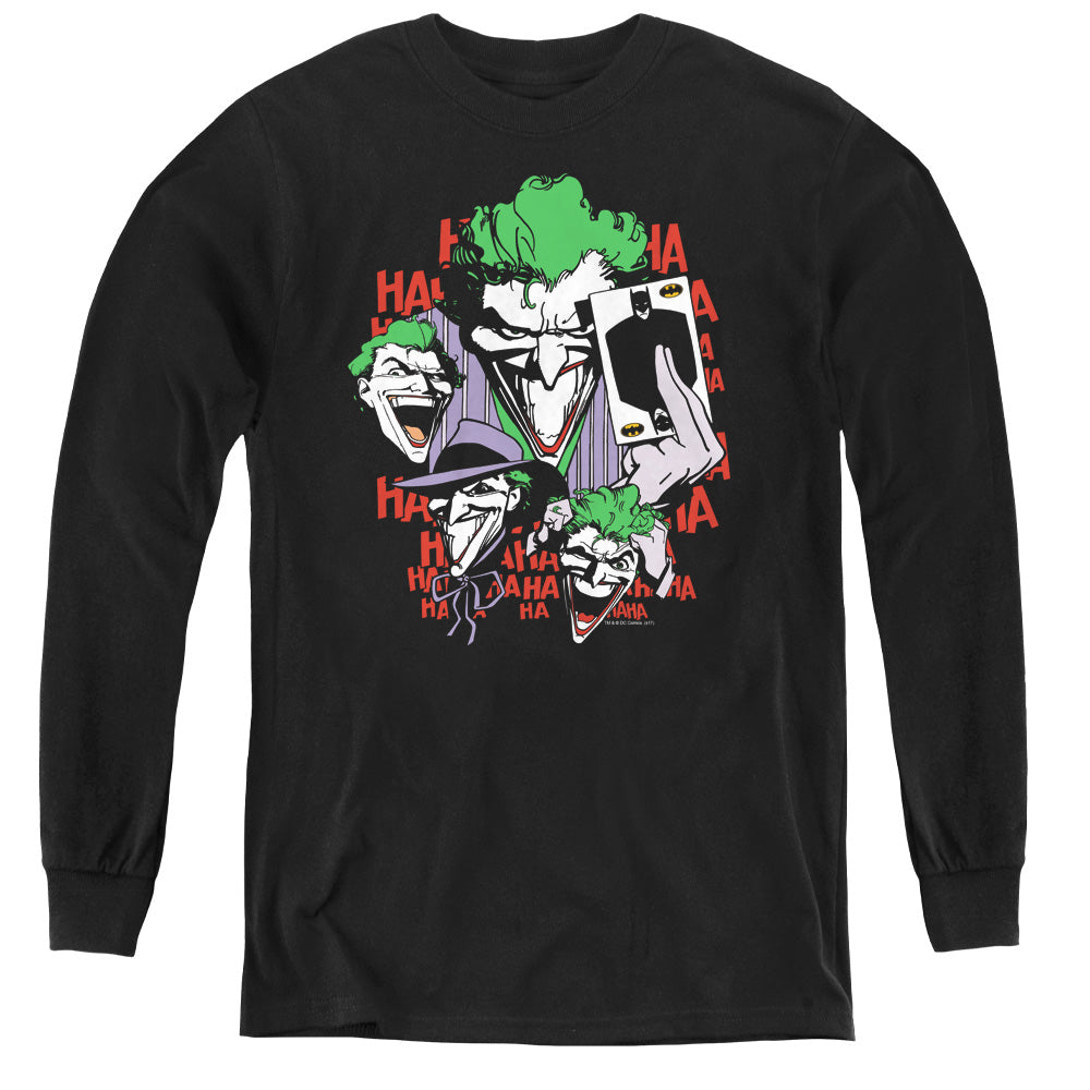 DC Comics Four of a Kind Long Sleeve Kids Youth T Shirt Black Officially Licensed
