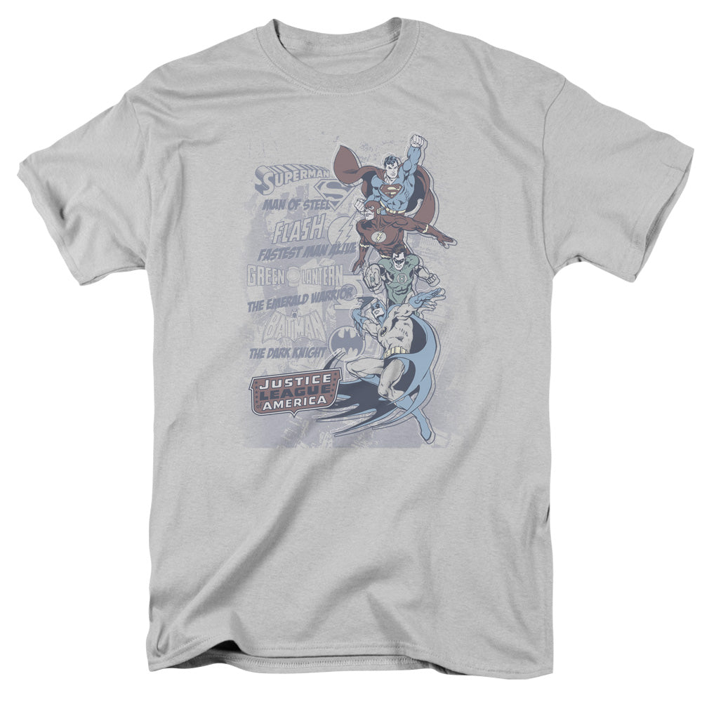 DC Comics the Good Guys Mens T Shirt Silver Officially Licensed