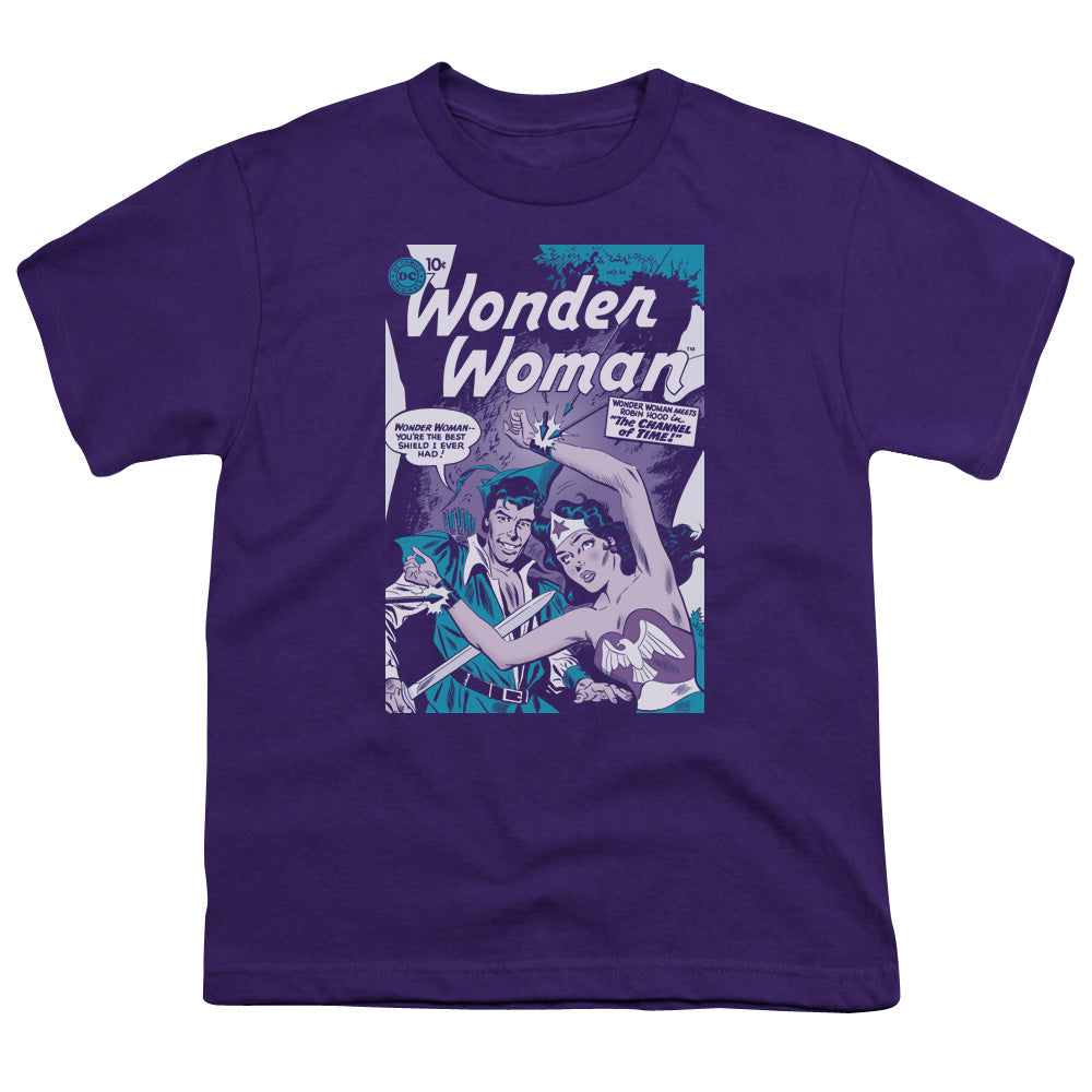 DC Comics Human Shield Kids Youth T Shirt Purple Officially Licensed