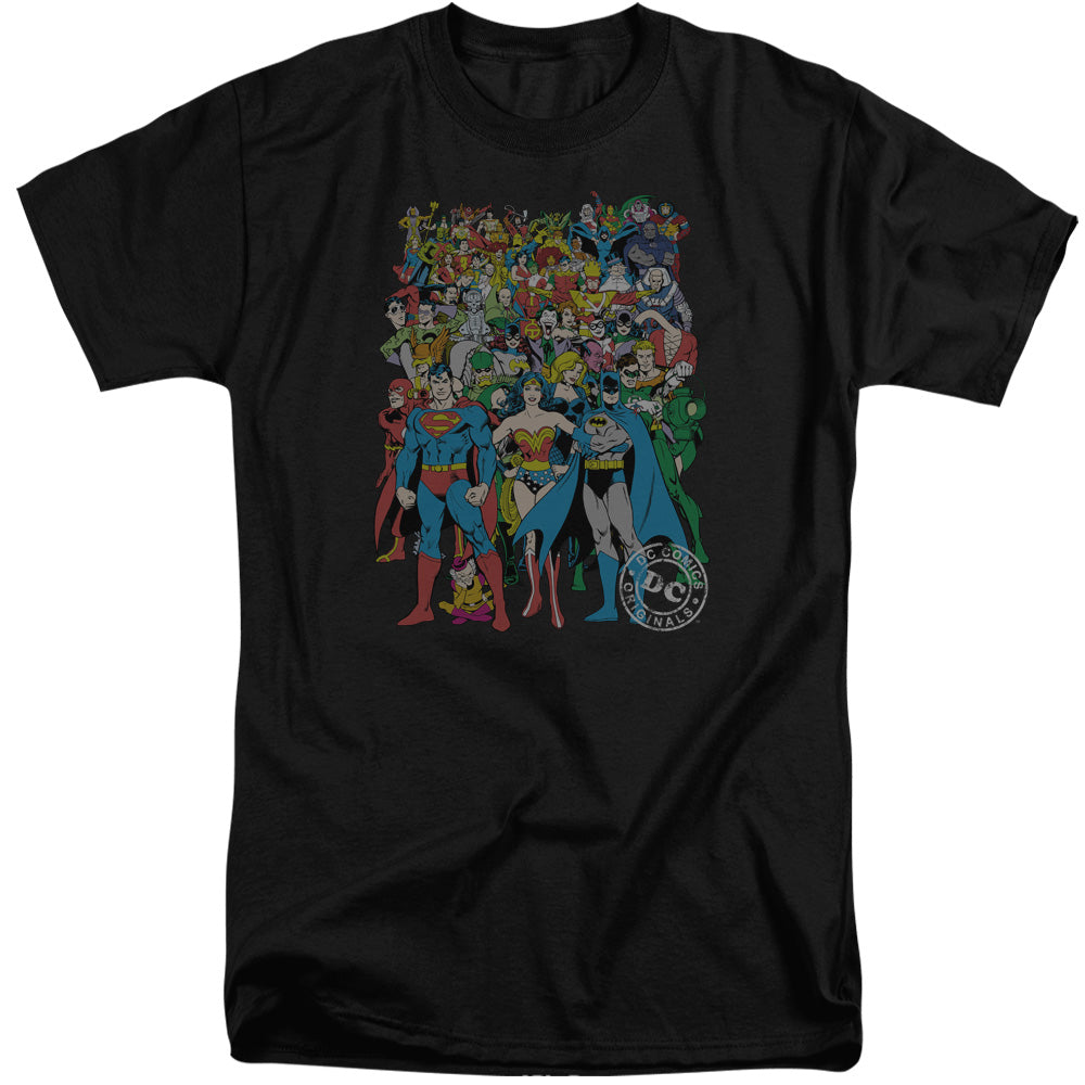 Dc Original Universe Mens Tall T Shirt Black Officially Licensed