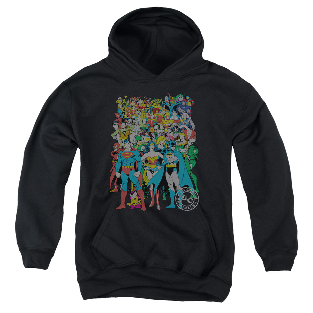 DC Comics Original Universe Kids Youth Hoodie Black Officially Licensed
