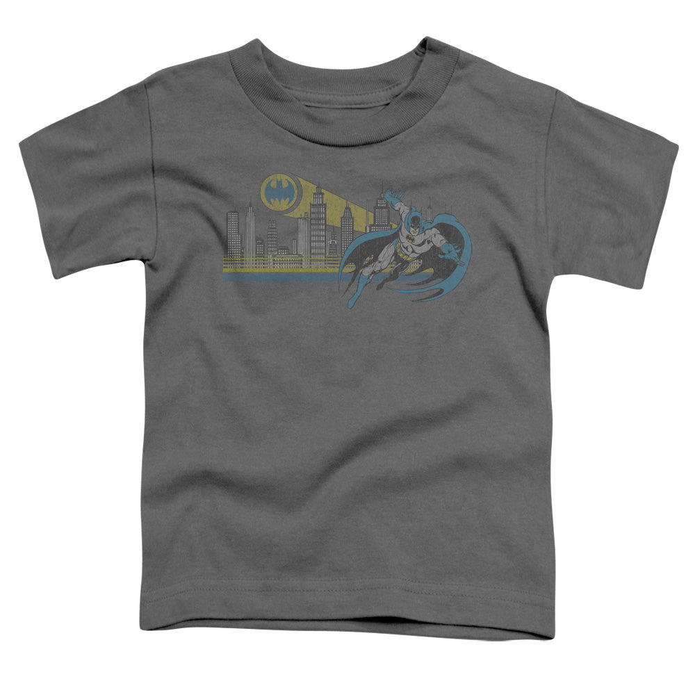 DC Comics Gotham Retro Toddler Kids Youth T Shirt Charcoal Officially Licensed