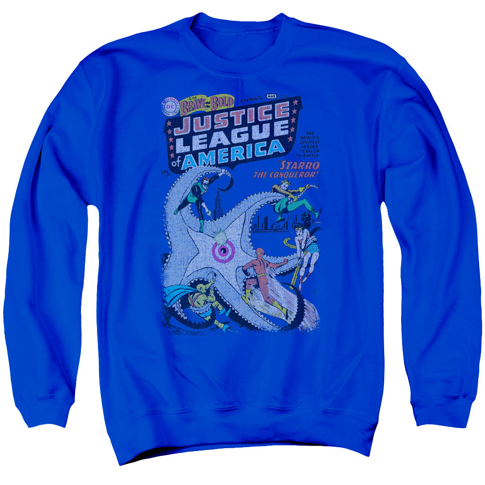 DC Comics No 28 Mens Crewneck Sweatshirt Royal Blue Officially Licensed