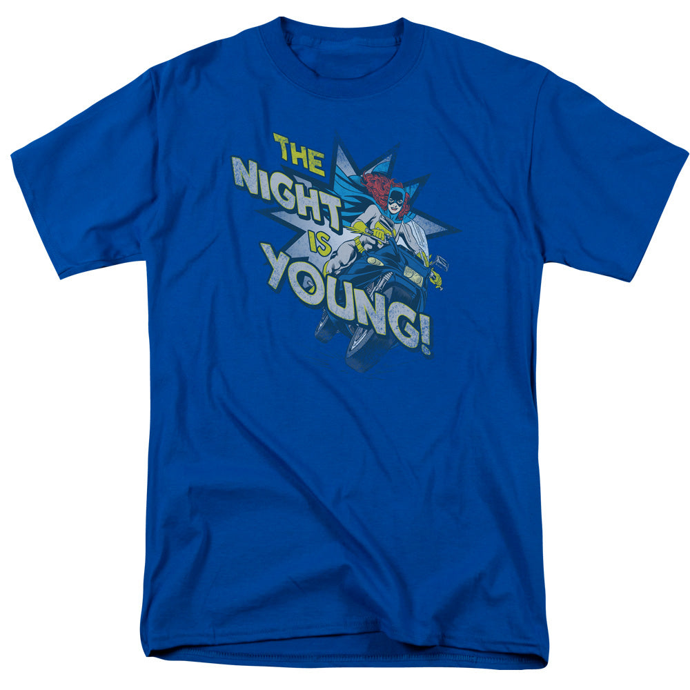 Dc The Night Is Young Mens T Shirt Royal Blue Officially Licensed
