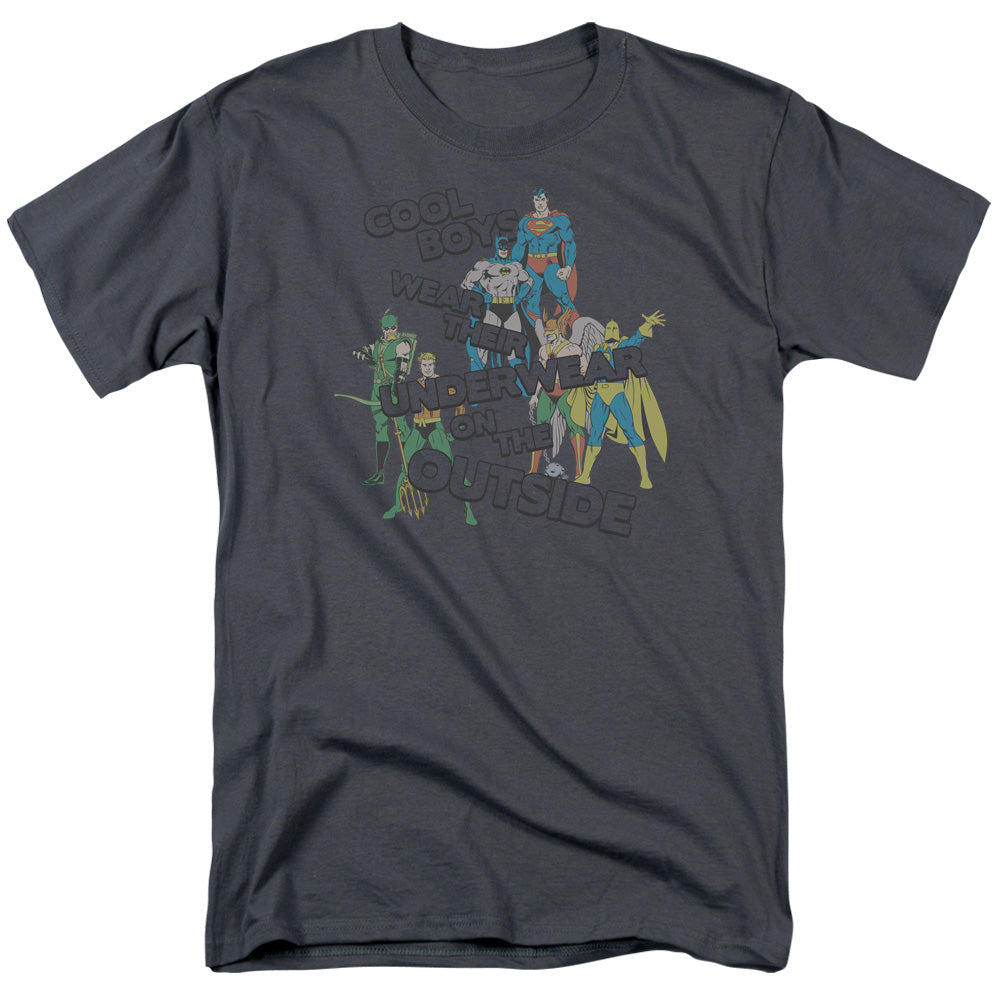 Dc Underwear Mens T Shirt Silver Officially Licensed