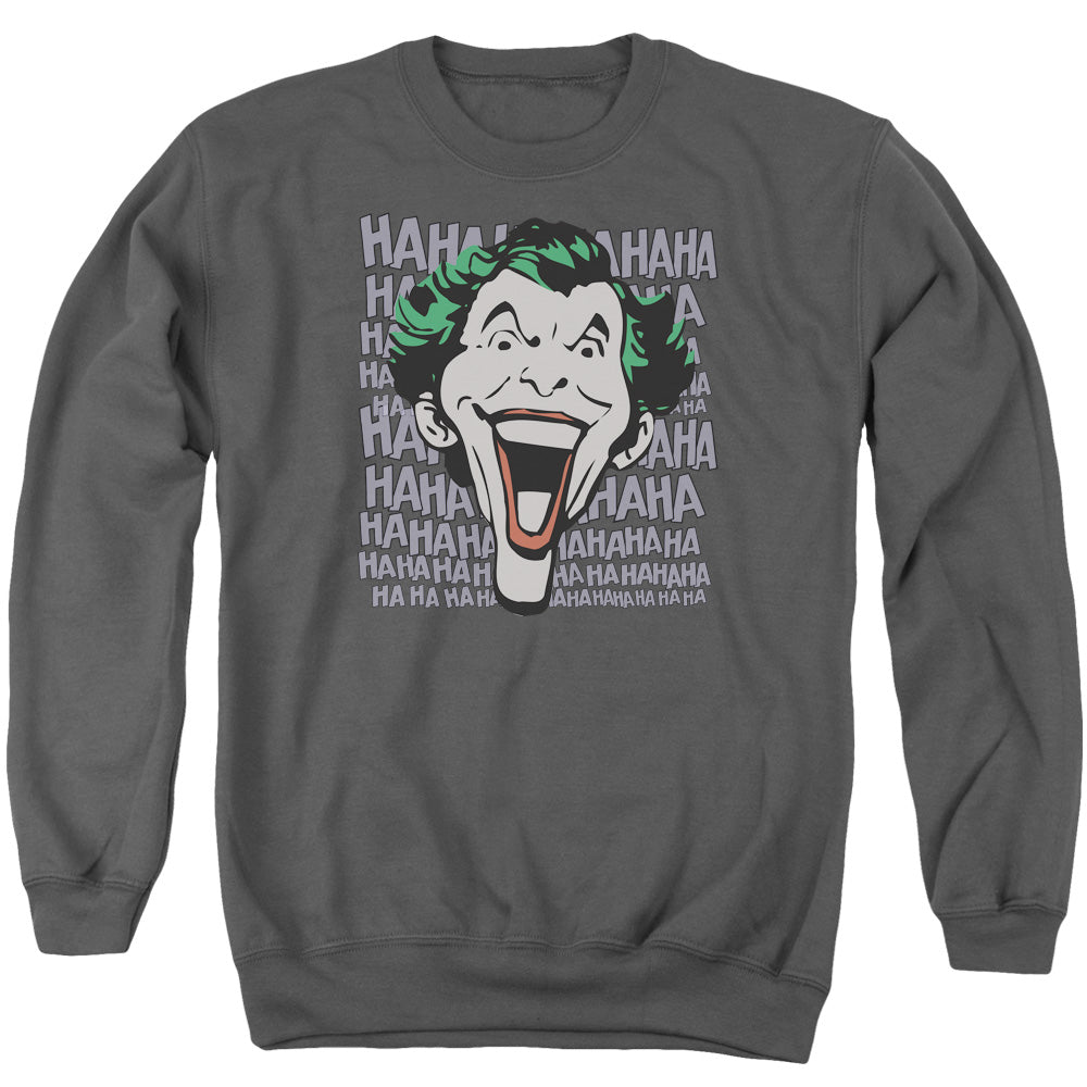 DC Comics Dastardly Merriment Mens Crewneck Sweatshirt Charcoal Officially Licensed