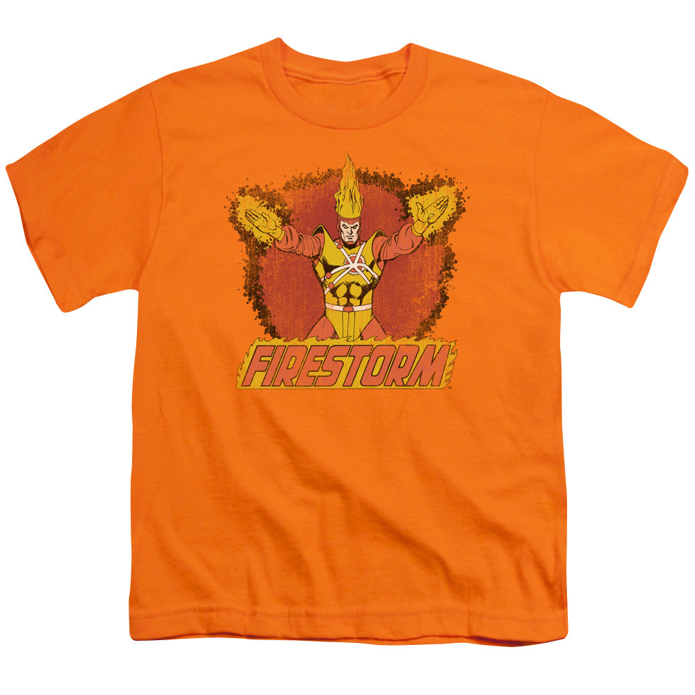DC Comics Ring of Firestorm Kids Youth T Shirt Orange Officially Licensed