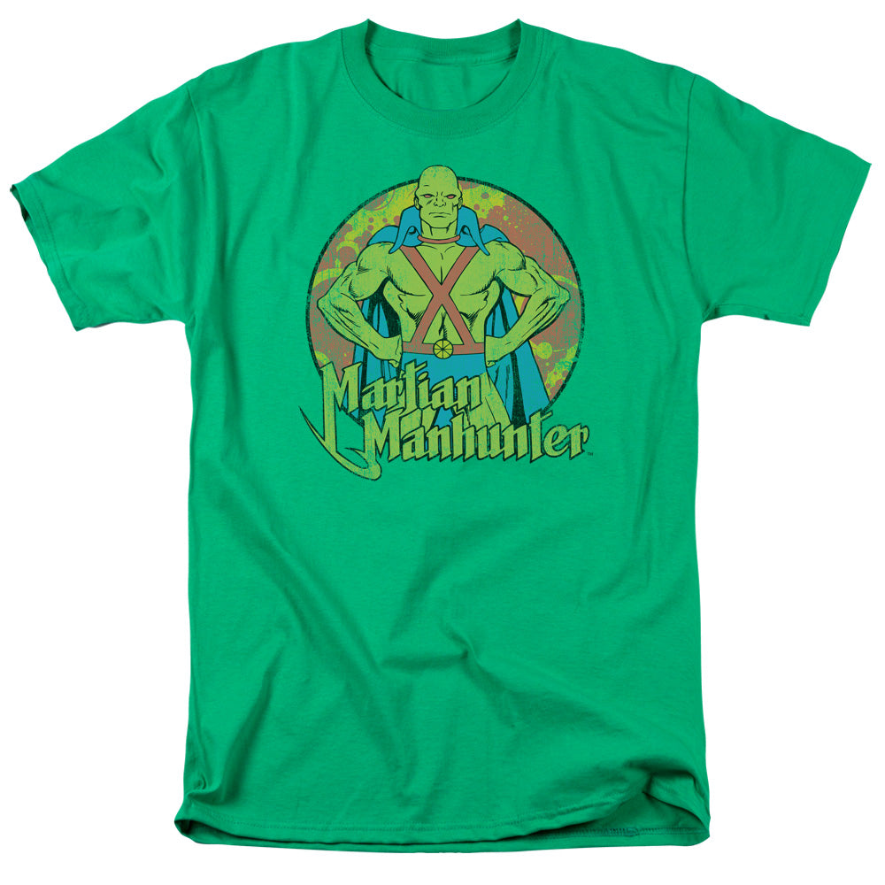 Dc Martian Manhunter Mens T Shirt Kelly Green Officially Licensed