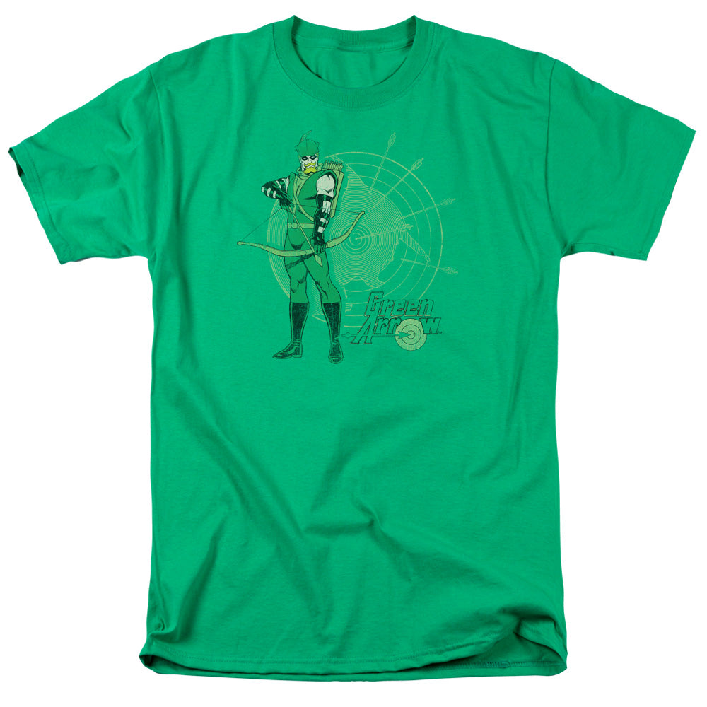 Dc Arrow Target Mens T Shirt Kelly Green Officially Licensed