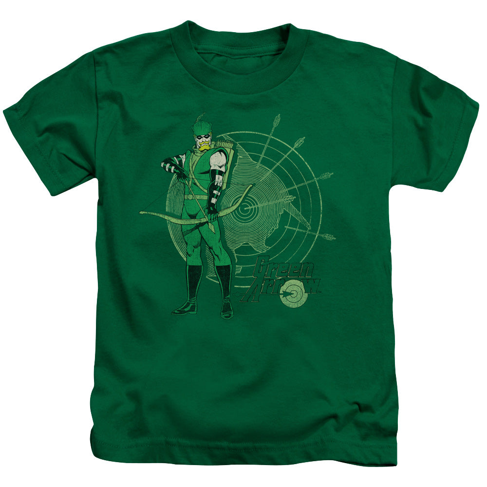 DC Comics Arrow Target Juvenile Kids Youth T Shirt Kelly Green Officially Licensed