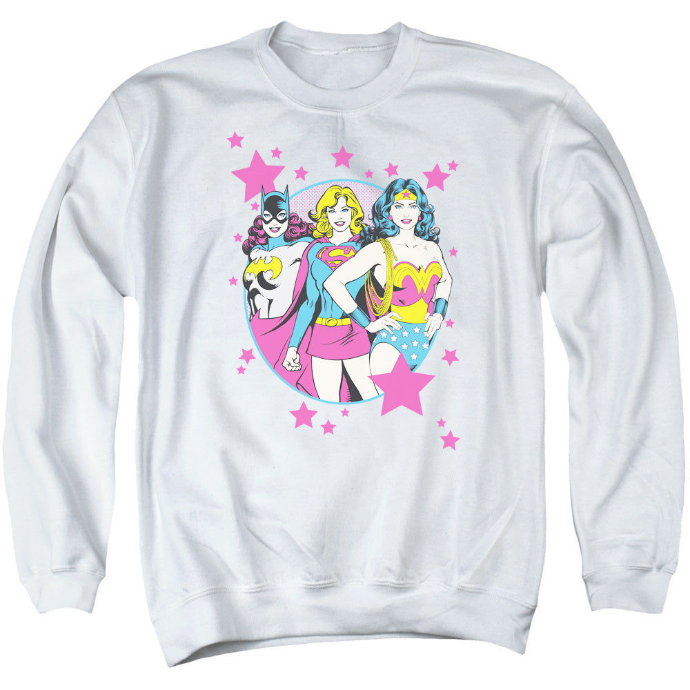 DC Comics We Are Superior Mens Crewneck Sweatshirt White Officially Licensed